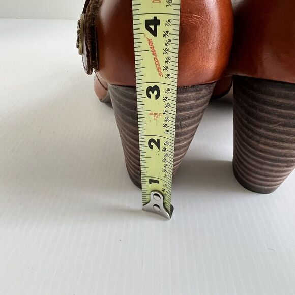 Corkys Elite Dress Pump Women Size 8 Honeysuckle Leather Slip On Brown Art - Picture 6 of 10